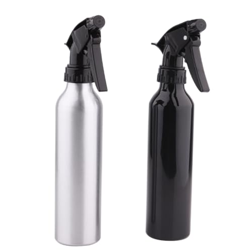 DONFAMDS 1pieza Botella Spray De Aluminio Boquilla Contenedor Multiusos Para Limpieza Jardinería y Cuidado Personal Para Productos Color Plateado