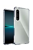 シズカウィル Xperia 1 iv docomo SO-51C au SOG06 ケース カバー i-Shine アイシャイン クリアケース スマホケース DeepBlue ディープブルー 1個入り