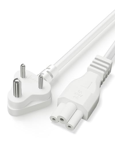 Image of Laptop Power Cable (Laptop Power Cable, White, 3-Meter)