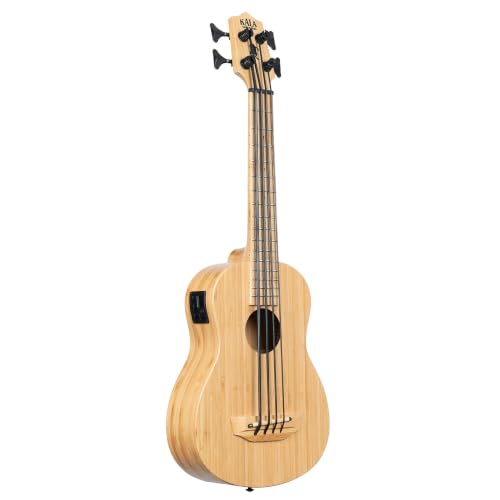 Image of Kala UBASS-BMB-FS Bamboo Fretted Acoustic-Electric U-Bass