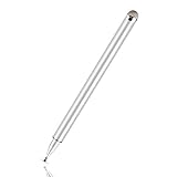 【ELEGANTES DESIGN】- Touchstift verfügt über ein elegantes weißes Gehäuse und eine klare disc spitzen. Er lässt sich genauso einfach und natürlich wie mit einem normalen Stift auf Papier schreiben.