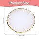 Harz Nail Art Palette,Maniküre Gemalt Palette,Goldener Rand NagellackPalette,Nail Art Make Up Paletten Display Fach Nagel DIY Zubehör(Weiß)