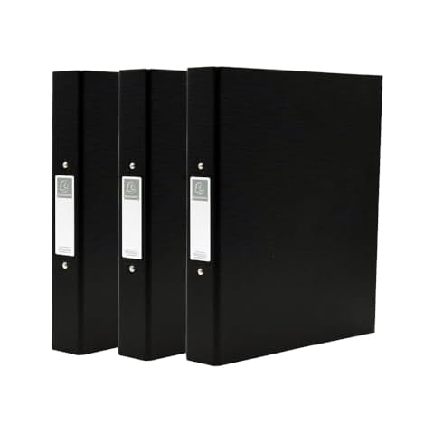 Exacompta A4 30mm Ring Binder Pack of 3 Cover