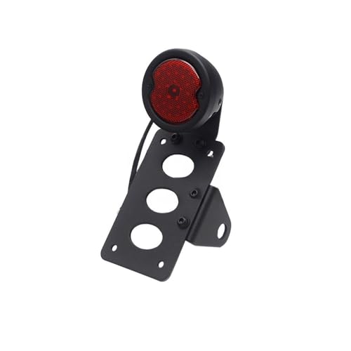 Feu stop arriere moto LED avec support universel plaque immatriculation pour stop LED Chopper