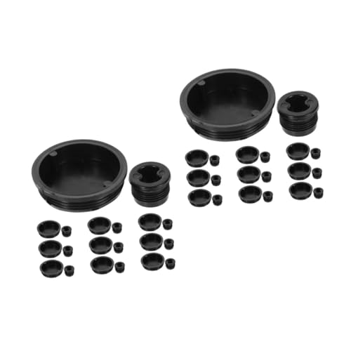 MUCKLILY 2sets Plastic Bucket Lid Can Accessories Drum Plugs Barrel Lids Gallon Drum Caps Drum Cover Oil Barrel Plug Oil Barrel Caps Drum Lids Drums Sealing Plugs Drum Bung Plug 20pcs*2