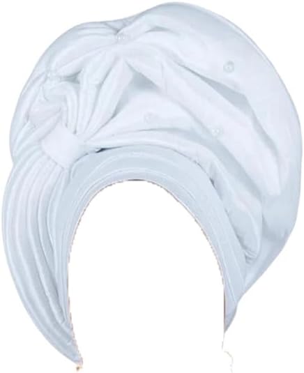 Dvbfufv Nigeria Wedding Turban Cap for Women Muslim Hijab Bonnet Headwrap African Headwear