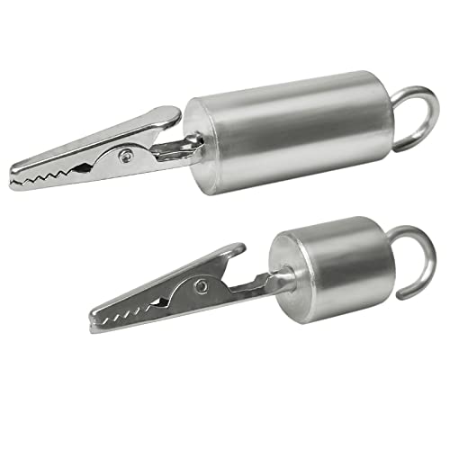 Die Indivshow Kumi-Gewichts-Krokodilklemme mit Haken, 45 g und 85 g, für Kumihimo-Herstellung, hält den geflochtenen Draht beim Flechten gerade und fest Cover