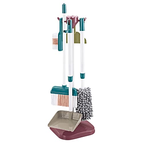 Set De Limpieza para Niños, 8Piezas Set Limpieza Juguete Madera, Juego De Limpieza para Niños, Juguetes de Limpieza, Juego de simulación, Juego de Limpieza para la casa para niños y niñas