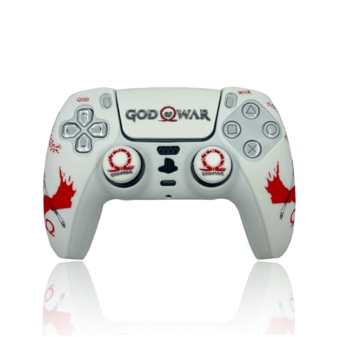 Marie Madeleine UtmostXP Funda Compatible con Mando PS 5, Silicona Suave y cómoda Que Mejora el Agarre, Accesorios para Mando Play 5, Accesorio Compatible con Mando Original Play 5 (God of War)