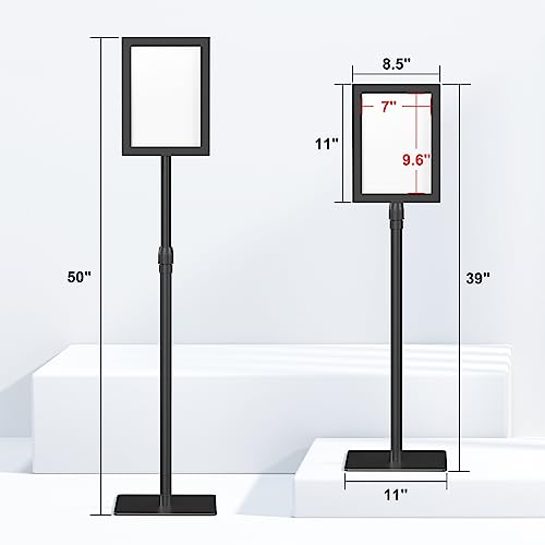 Porta Carteles Ajustable Relx de Suelo 8.5x11 para Eventos Comerciales 4
