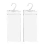 Handicap Parking Placard Permit Hanger Sleeves- Transparent Plastic Disabled Parking Placard Protector with Large Hanger, Pack of 2