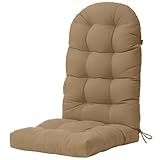 YEFU Adirondack - Cojín para silla mecedora, 49 x 20 x 5 pulgadas (marrón claro)