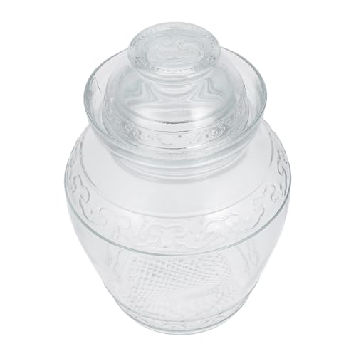 CIYODO 1pezzi Barattolo Di Vetro Per Sottaceti Sigillabile Per Alimenti Capacità Resistente Al Calore Design Semplice Per Verdure e Conservazione