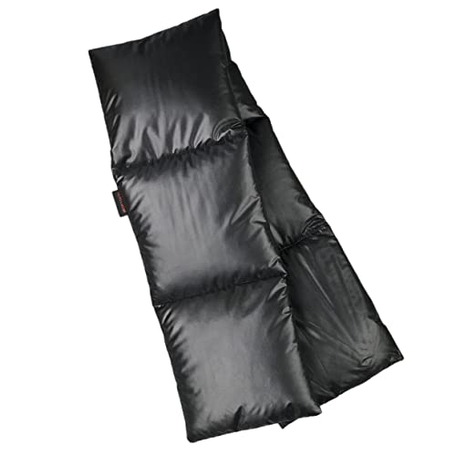 Jolmo Lander Ultra Light 95% Goose Down Scarf 800Fp Winter Down Muffler Thermal Down Neck Warmer For Outdoor,Camping,Skiing (Black) #TOP7