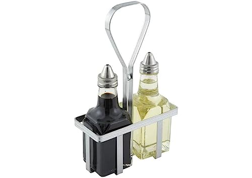 Winco Oil and Vinegar Cruet Rack, Chrome Plated