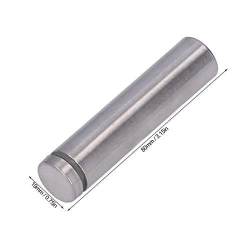 Image of Stainless Steel Standoff Screws Advertising Screws Kit Mounting Hardware for Hanging Acrylic Picture Frame 12 Set 19x80mm