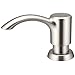 Dispensador de jabón para Fregadero de Cocina, dispensador de encimera, Botella de 17 onzas, Recarga integrada Desde la Parte Superior (Brushed Nickel)