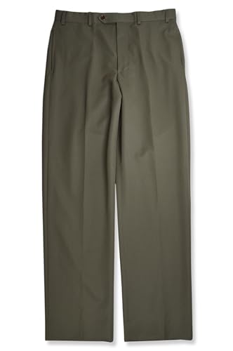Brooks Brothers Mens Madison Traditional Fit Flat Front Wool Pants,
