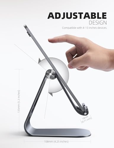 image for Lamicall Tablet Stand Adjustable, Tablet Stand : Desktop Stand Holder 