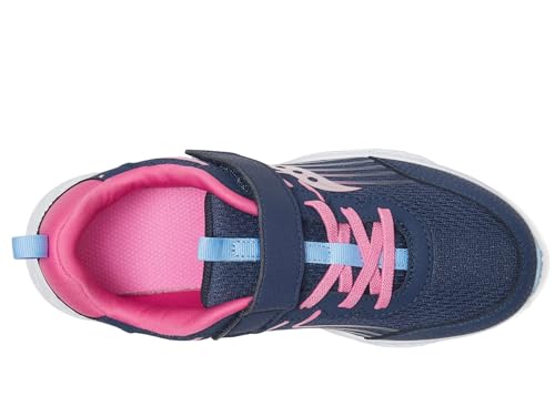 Saucony Kids (Vida) Wind 3 0 AC Sneaker, Navy/Pink, 1 Wide US Unisex Big_Kid2