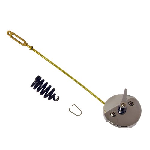 LASCO 03-4753 Bathtub Waste and Overflow Two Hole Twist Type Lever Faceplate and Striker Linkage for American Standard