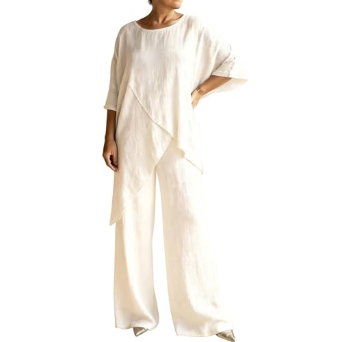 Ensemble coton et lin femme coupe ample pour ne plus souffrir de la chaleur