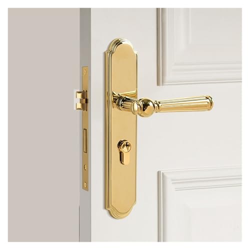 Serrure de porte silencieuse en laiton massif modèle 153