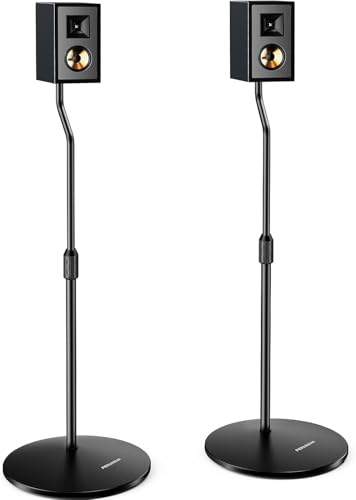 Perlegear Speaker Stand Pair, 28” to 38” Height...