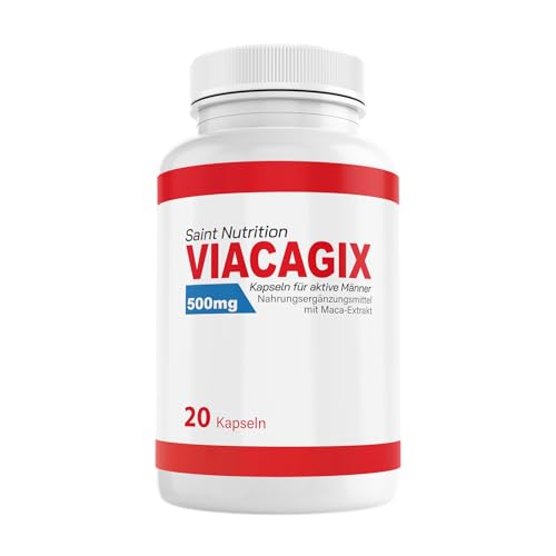VIACAGIX – Hochdosiert für den abenteuerlustigen Mann – Extra Stark für Männer, Sofortwirkung – Ergänzung bei herausfordernden Situationen – mit Maca & Zink – 20 Stück