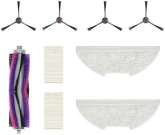 Eureka Authentic Replacement Parts Accessories Compatible for E10s Robot Vacuum Cleaner, Replacement Kit Include: 1 Roller Brush + 2 HEPA Filter + 4 Edge-Sweeping Brush + 2 Mop Pad