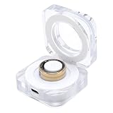 Plyisty Smart Ring, Wasserdichter Fitness-Tracker aus Edelstahl, IP68, mit Touch-Display Zum Laufen, Radfahren, Wandern, Mobile App-Synchronisierung