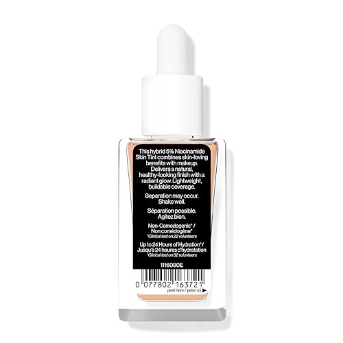 Image of wet n wild Bare Focus Skin Tint, 5% Niacinamide Enriched, Buildable Sheer Lightweight Coverage, Natural Radiant Finish, Hyaluronic & Vitamin Hydration Boost, Cruelty-Free & Vegan - Light