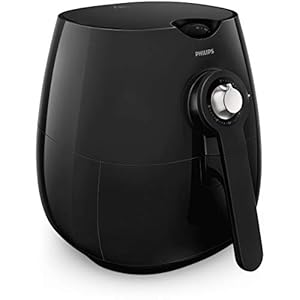 Philips Hd9251/50 Airfryer Friteuse zonder olie, vetarm, met Rapid Air-technologie, 800 g, accessoires voor vorm en app met recepten, 1425 W, zwart