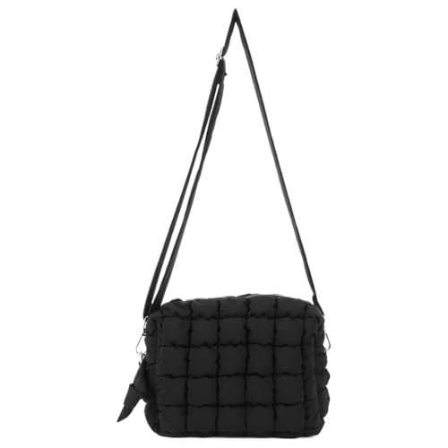 BBIQI Puffer Crossbody Bag Black Puffer Bag Quilted Tote Puffy Shoulder Bag Purse with Adjustable Strap by BBIQI - Used condition - US$9.54