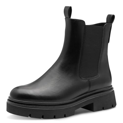 MARCO TOZZI Damen Chelsea Boots mit Reißverschluss Vegan...