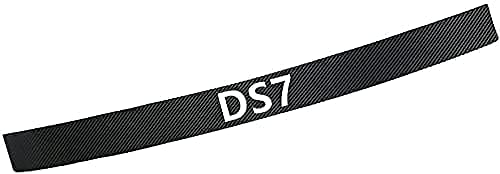 Rsioslez Protecteur Pare Chocs ArrièRe Auto pour Citroen Ds7,Fibre Carbone Protection De Seuil ArrièRe,Tronc Anti-Rayures Voiture Accessoires Cover