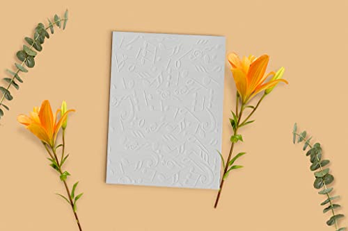 Music Notes Plastic Embossing Folders For Card Making Background Scrapbooking Plastic Template Photo Album Card Paper Handmade Diy Craft Decoration Template Molds #TOP4