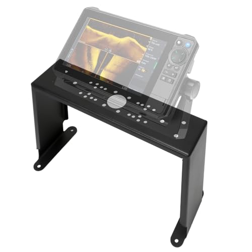 Universal Fish Finder Graph Mount for Boat, Deck Marine Electronic Mount, Reserve Foot Pedal Space, Compatible with Garmin/Lowrance/Humminbird and More (8