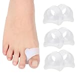 Gel Toe Spacers 12pcs, Toe Separators for Men and Women, Toe Straightener Toe Spreaders Correct Bunion Hammer toe Overlapping Toes