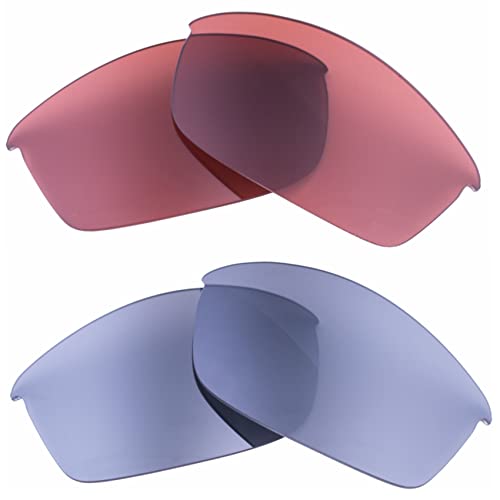 2色セット Oakley Flak Jacket アジアンフィット 交換レンズ 偏光/非偏光 オークリー フラックジャケット Asian-Fit レンズフリップ