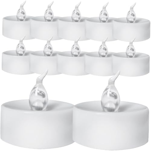 Velas LED sin llama parpadeantes azules para lámparas decorativas de fiestas