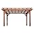 Backyard Discovery 14x10 ft All Cedar Wood Pergola, Durable, Quality Supported Structure, Snow and Wind Supported, Rot Resistant, Backyard, Deck, Garden, Patio, Outdoor Entertaining