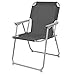 INDA-Exclusiv Campingstuhl Faltstuhl Klappstuhl Anglerstuhl Regiestuhl Angelstuhl Metall Stoff Oxfort Anthrazit B 53 x T 46 x H 74 cm