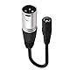 HUHANGGod DC 5521 zu XLR Kabel, 5.5mm x 2.1mm Buchse zu 3-Pin Stecker Adapter, Ladegerät Verlängerungskabel für 12.6V 14.6V 48V 54.6v Li-Ionen Ladegerät Verlängerungskabel(XLR)