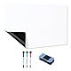 A3 Magnetisches Whiteboard für Kühlschrank – Abwischbare Weiße Magnettafel Flexibles, magnetisches Whiteboard für Küche, Büro & Schule. Inkl. 3 Stiften, 1 Radierer und 2 Magneten.