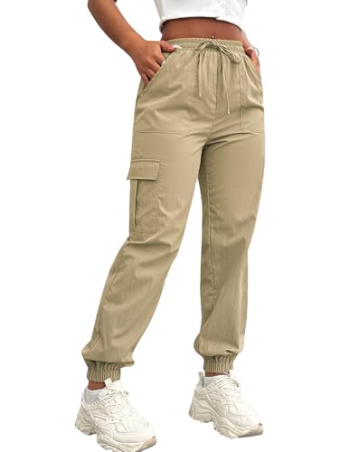 Cargo Pants Women Lightweight Joggers Quick Dry Summer Hiking Pants with Pockets
