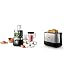 Philips HR7530/10 Viva Collection Robot de Cuisine Plastique & HD2637/90 Grille-Pain avec Fente large Métal/noir 950 W