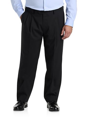 Waist-Relaxer Pleated Suit Pants