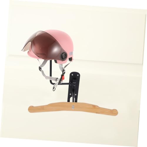 Soporte de pared para casco diseño moderno y funcional negro 5