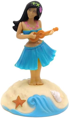 Solar Powered Dancing Figures Decoration - Shaking Head Ornaments Hula Girl - Solar Powered Car Dashboard Interior Decoration Desktop Ornaments Toy